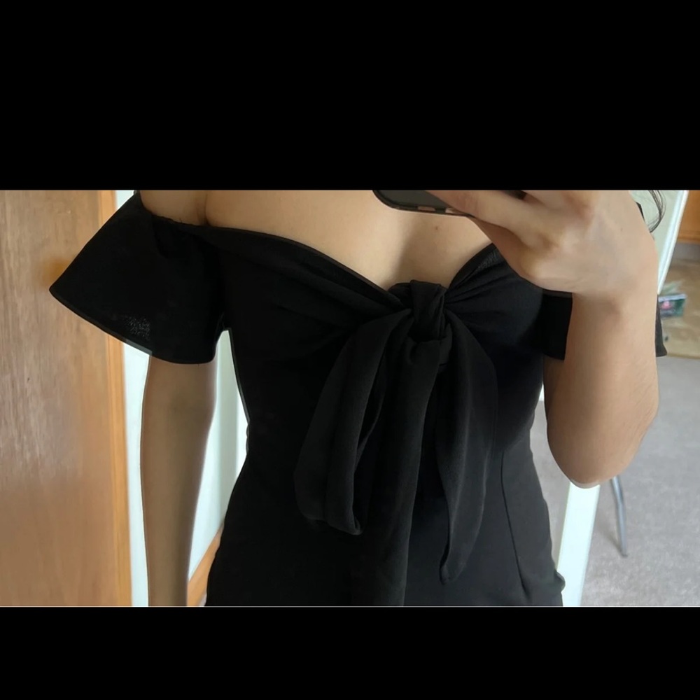 Off the shoulder midi dress